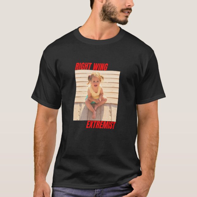 Camiseta Extremismo Extremismo da Direita Sentada (Frente)