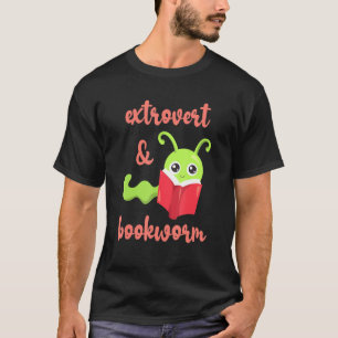 Camiseta Extrovertido de Bookworm - Leitura de Livro Divert