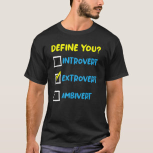Camiseta Extrovertido pela personalidade social 2