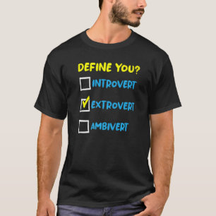 Camiseta Extrovertido pela personalidade social 3