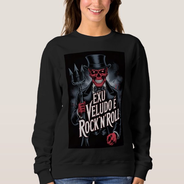 Camiseta Exu Veludo é Rock'N'Roll #1 (Frente)