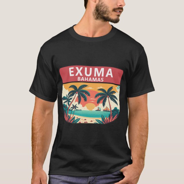 Camiseta Exuma Bahamas Retro (Frente)