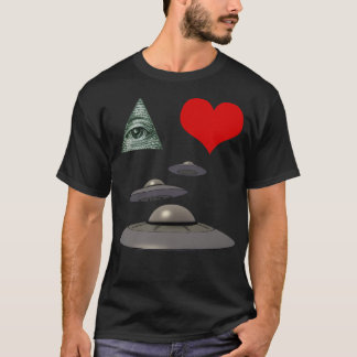 Camiseta Eye Heart Ufos