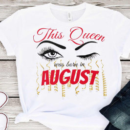 Camiseta Eyelash Birthday Queen 18th | 21ruas | 30 | 40.o