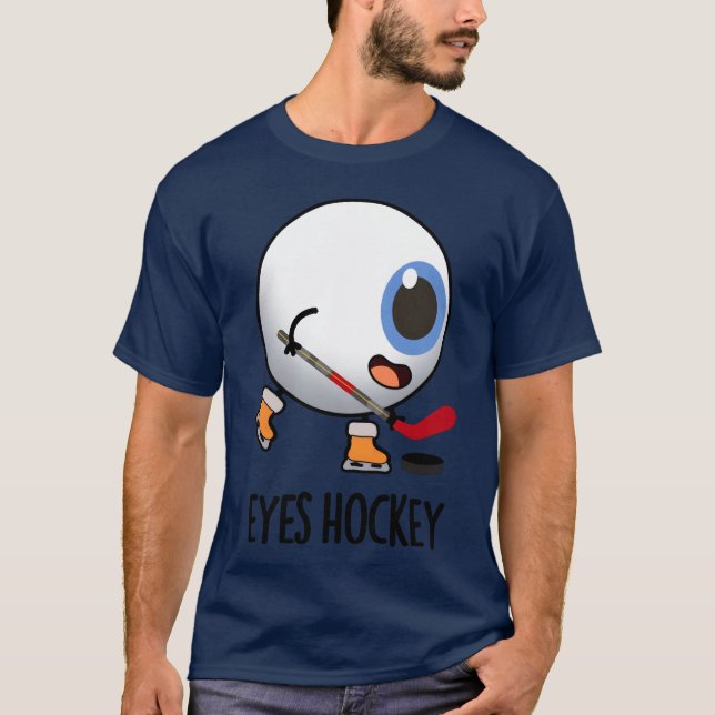 Camiseta Eyes Hockey Funny Ice Hockey Sports boy (Frente)