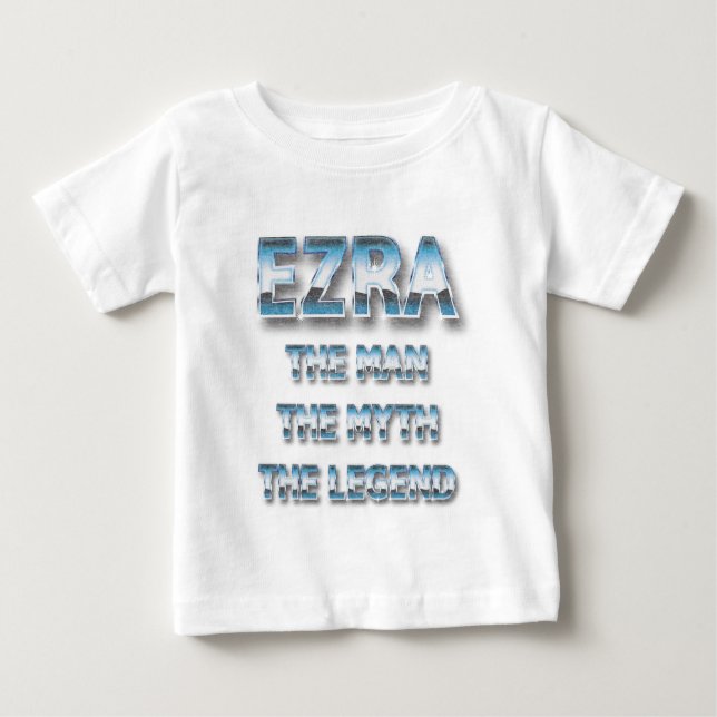 Camiseta Ezra o homem o mito o nome da lenda (Frente)