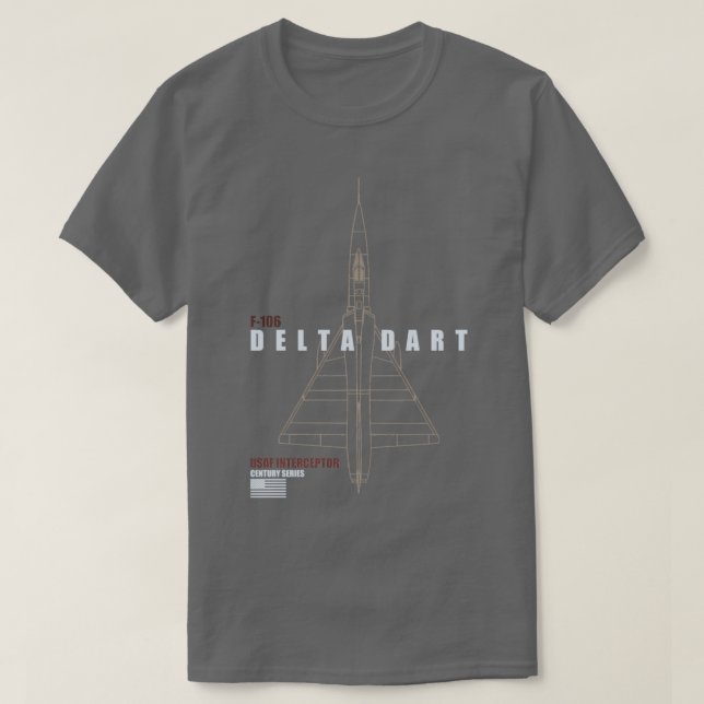Camiseta F106 Delta Dart 1 (Frente do Design)