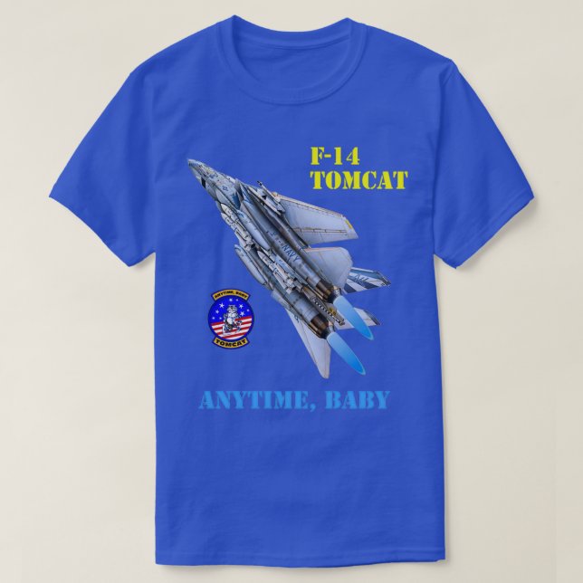 Camiseta F14 Tomcat Anytime Baby 1 (Frente do Design)