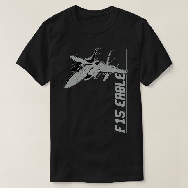 Camiseta F15 Eagle Jet Fighters Premium (Frente do Design)