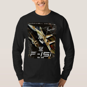 Camiseta F15 IAF Jato de Combatente da Força Aérea Israelit