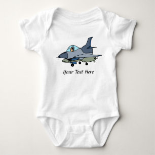 Camiseta F16 Design De Cartoon Falcon E Piloto