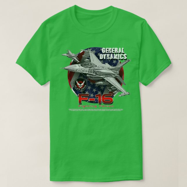 Camiseta F16 Jato Falcon Fighting Falcon Fighter (Frente do Design)