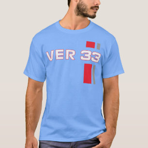 Camiseta F1 Verstappen 33 Fórmula 1 Corrida do Touro Vermel