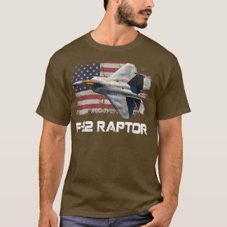 Camiseta F22 Jato de Raptor F22 de Combatente Legal do Rapt