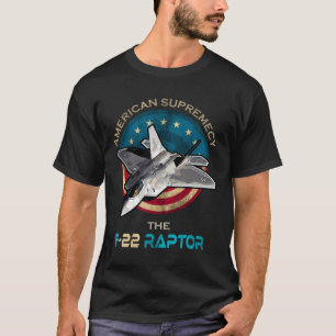 Camiseta F22 Raptor Americano de Cargueiro Patriótico Jet 4