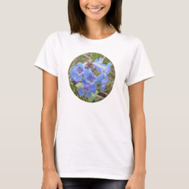 Camiseta F28w Flores Silvestres Azuis Beardtongue Azul Esbe