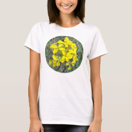 Camiseta F33w Flores Silvestres Amarelas
