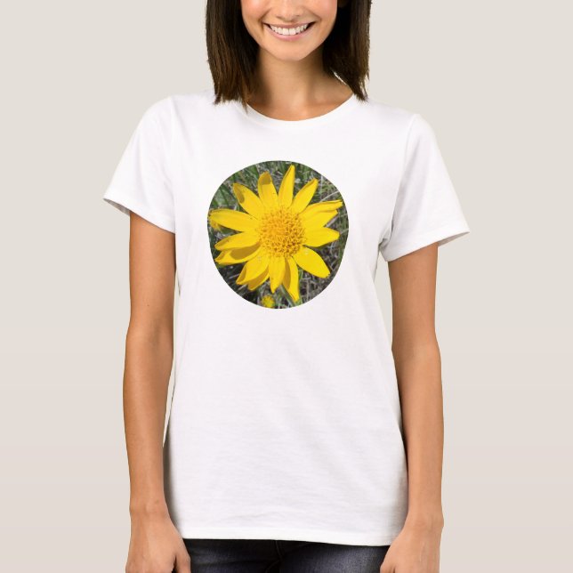 Camiseta F36wmc Flor Amarelo espirrado (Frente)
