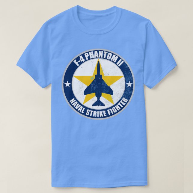 Camiseta F4 Fantasma II angustiado (Frente do Design)