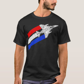 Camiseta F4 Phantom Airplane Vintage EUA contrai vermelho