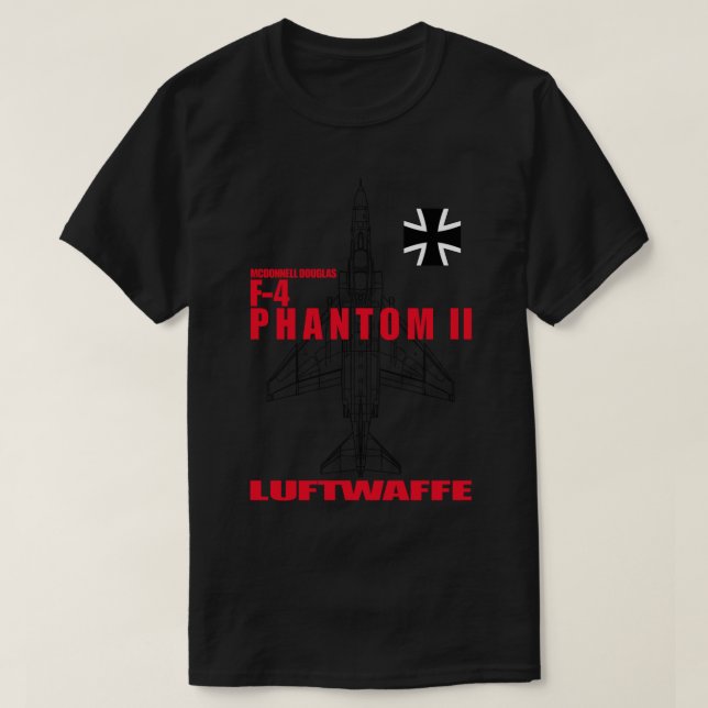 Camiseta F4 Phantom II Luftwaffe (Frente do Design)
