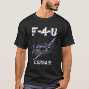 Camiseta F4u Corsair Warbird Wwii Aeronaves militares