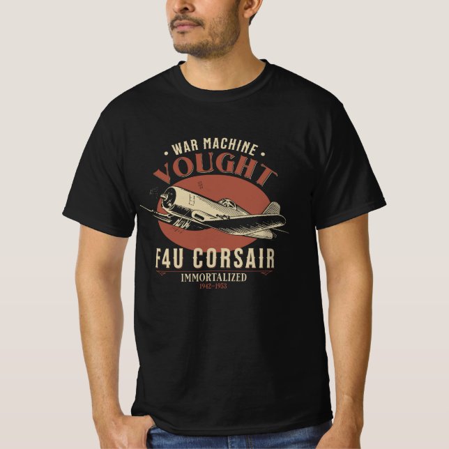 Camiseta F4U Corsair | World War 2 Plane (Frente)