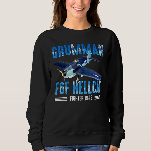 Camiseta F6F Hellcat   WW2 Warbird Fighter Pilot (Frente)