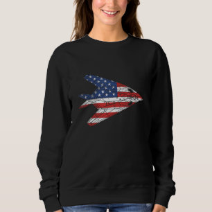 Camiseta F-117 Aeronave Nighthawk furtiva Bandeira American
