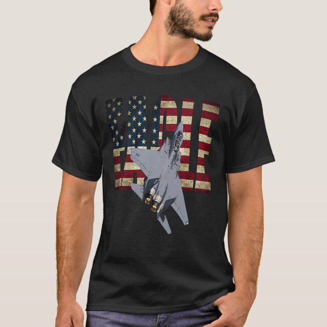 CAMISETA F 15 AVIÃO DE COMBATE DA ÁGUA F15 (Frente)