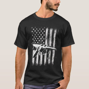 Camiseta F 15 Avião Militar de Combate à Eagle em Greve Ame
