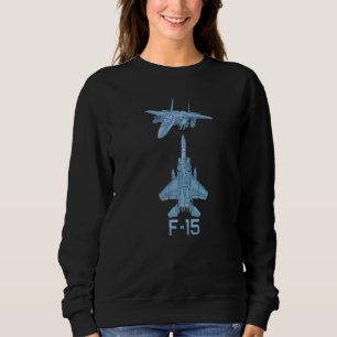 Camiseta F 15 Diagrama Tático Do Avião De Combatente De Jat