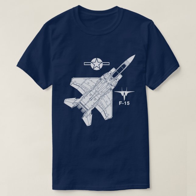 Camiseta F-15 Eagle (Frente do Design)