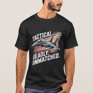 Camiseta F-15 Eagle Jet: Tático Mortal Lutador Inigualável
