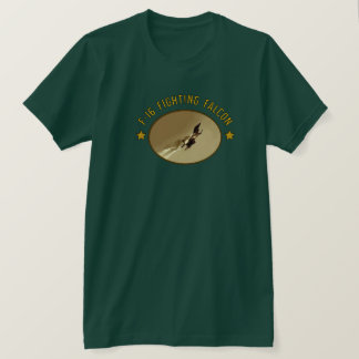 Camiseta F-16 Combate a aviões de combate militar Falcão T-