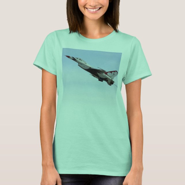 Camiseta F-16 Thunderbird A Voo (Frente)