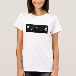 Camiseta F/1.4 Foco seletivo