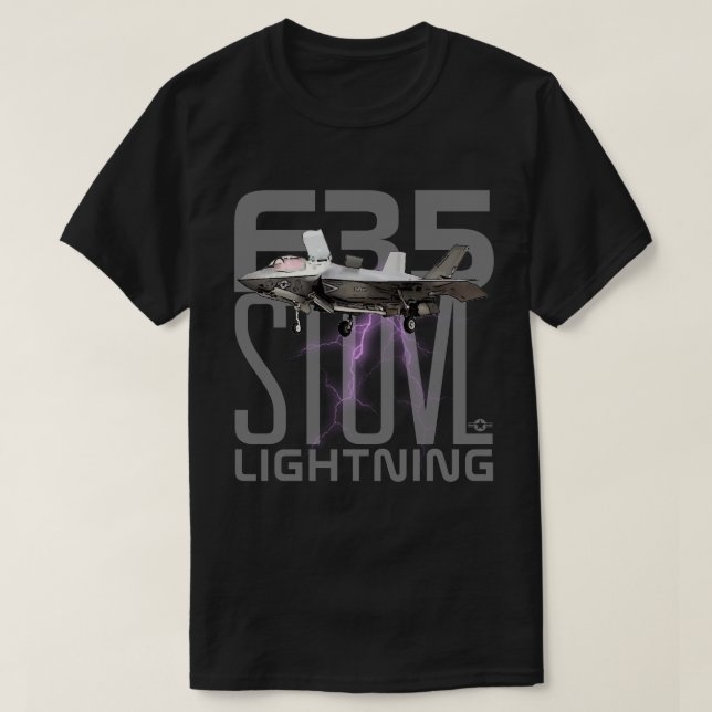Camiseta F-35 Relâmpago II (Frente do Design)
