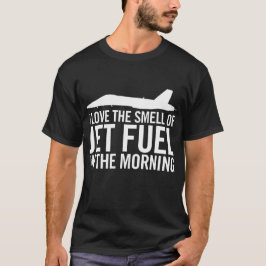 Camiseta F/A-18 Adoro o cheiro de combustível de avião pela