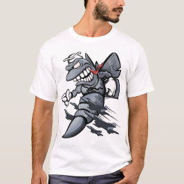 Camiseta F/A-18 Caricatura de Jato Militar de Combate à Luz