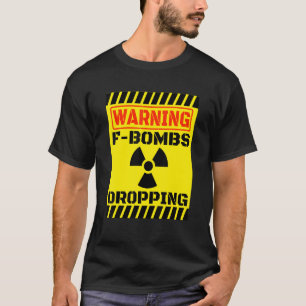 Camiseta F Bombas Diminuindo Aviso Sarcástico Humor Adulto