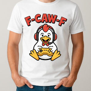 Camiseta F-Caw-F Chicken Gamer Graphic Japonês Memória Engr