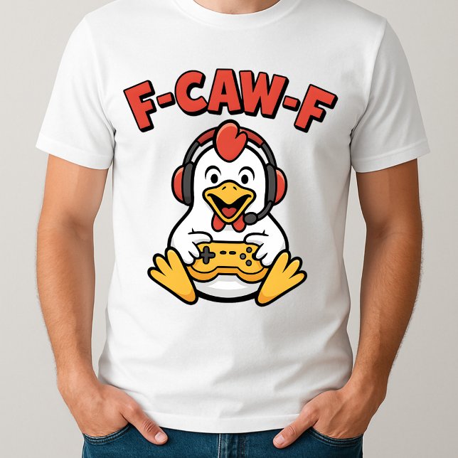 Camiseta F-Caw-F Chicken Gamer Graphic Japonês Memória Engr (Criador carregado)