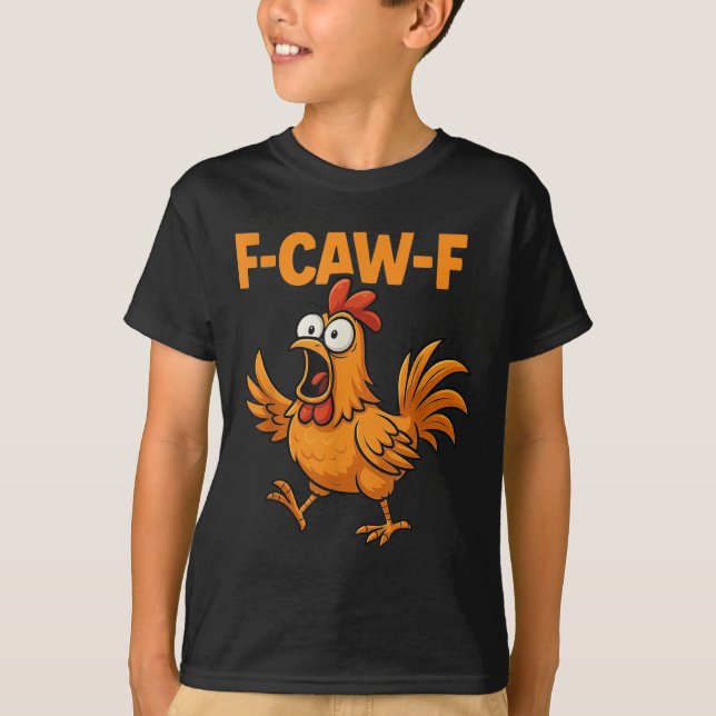 Camiseta F-caw-f Crow Funny Fcawf Black Bird Meme G (Frente)