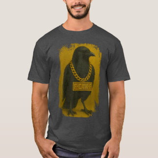 Camiseta F-Caw-F Crow Quote Black Raven Bird Humor - vintag