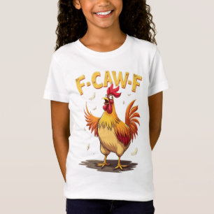 Camiseta F-CAW-F Design Gráfico de Galinhas Engraçadas