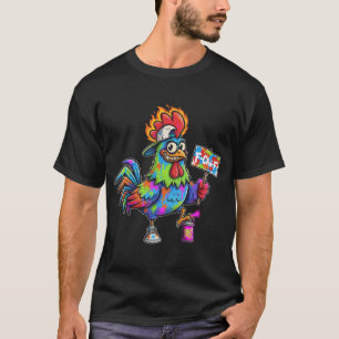 Camiseta F-CAW-F Galo de Grafite Funky Rooster