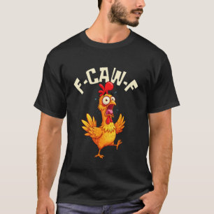 Camiseta F-CAW-F Galo Frango Meme Engraçado