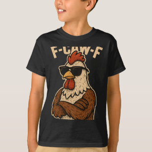 Camiseta F Caw F Galo Pássaro Engraçado Fcawf Domador de Ga