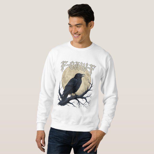 Camiseta F-CAW-F Raven Gothic Moon (Frente Completa)